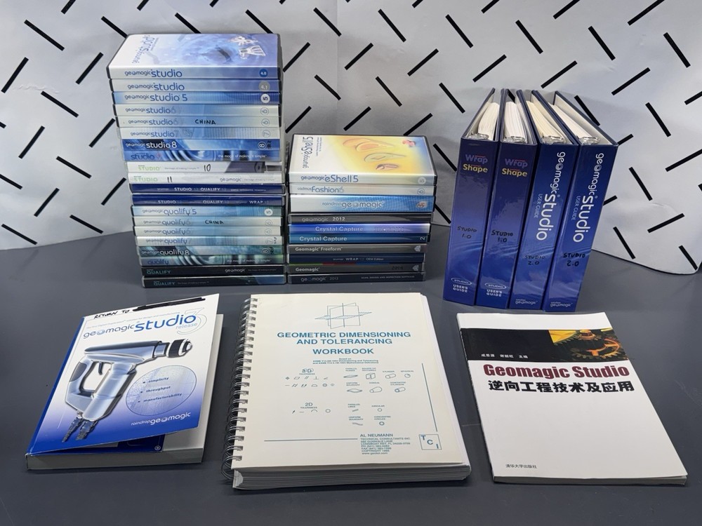 Geomagic Reverse Engineering Software Media Manuals Discs Lot - No Licenses