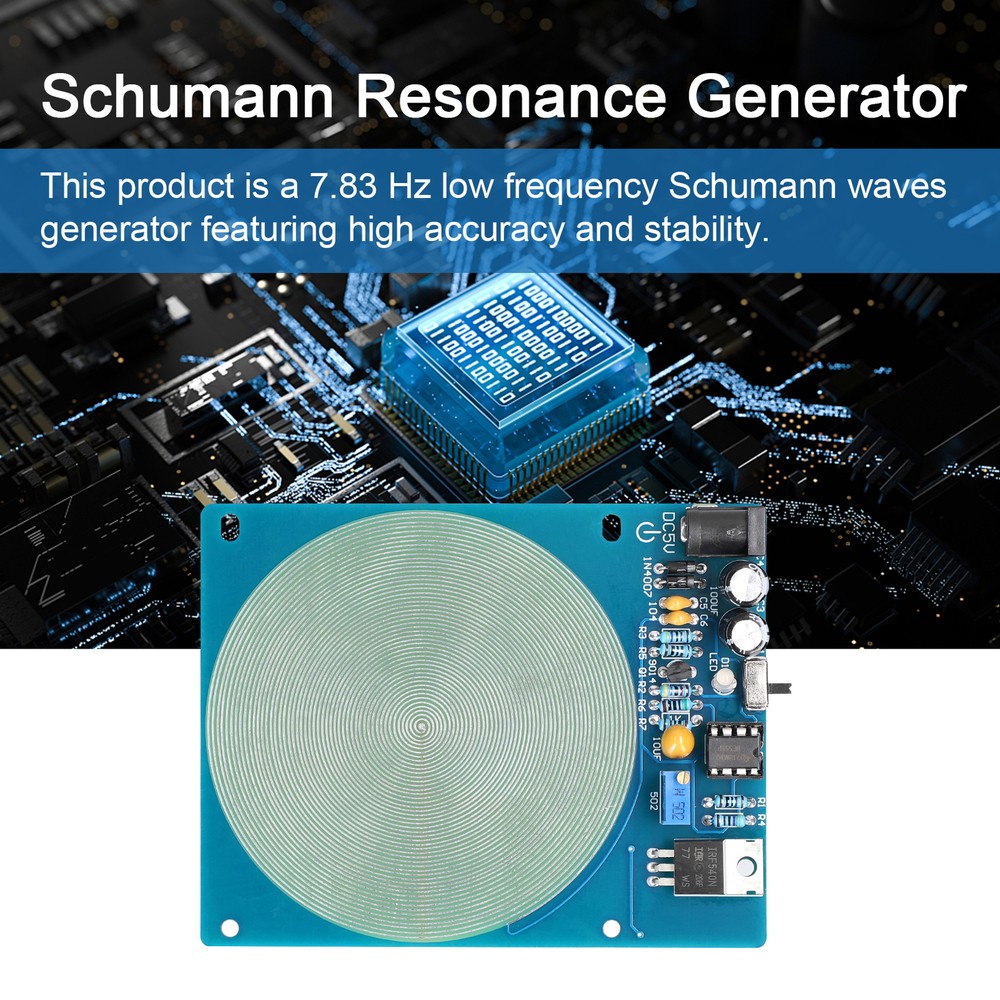 Schumann Resonance Ultra-low Frequency Pulse Generator USB Interface C4F9
