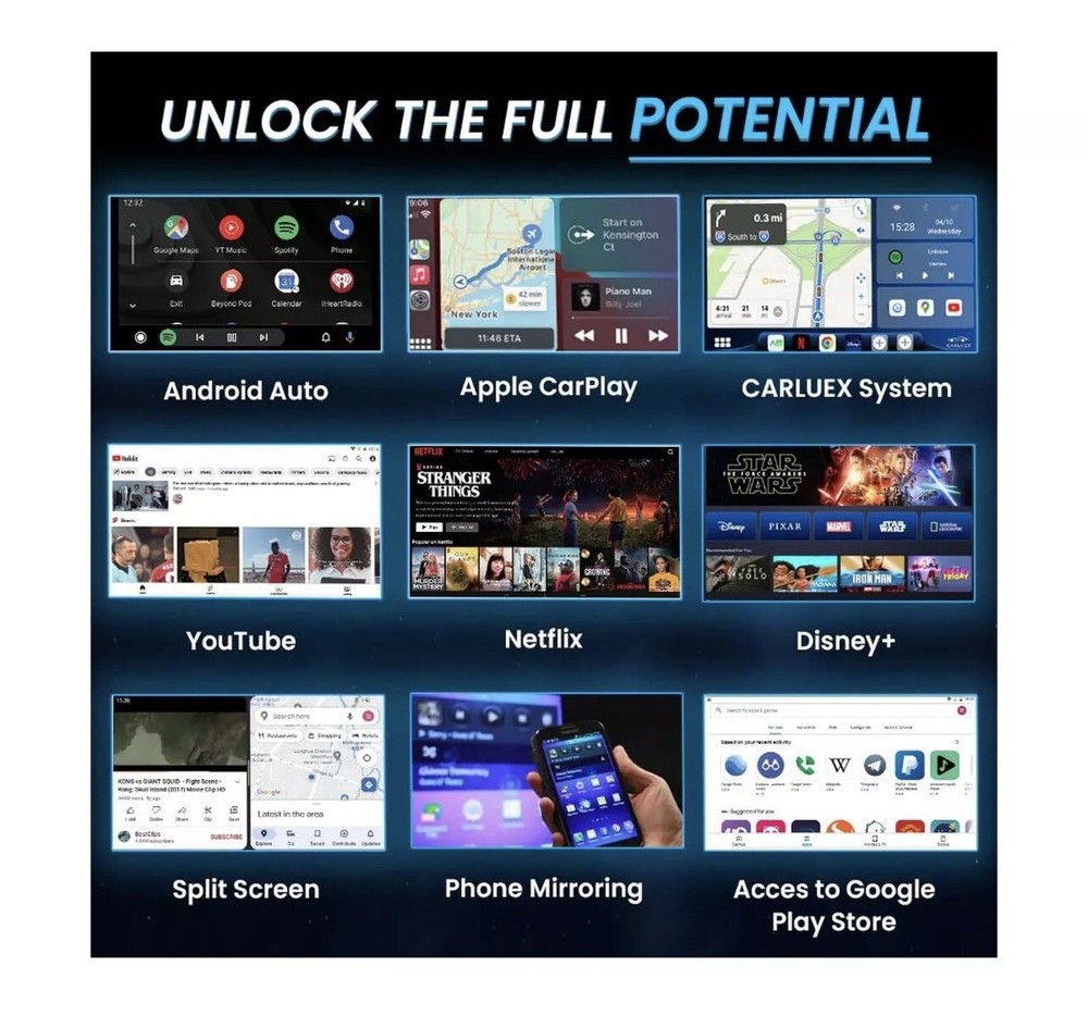 Pro + Wireless Car Play Android Auto Adopter 8 Core Android YouTube Netflix