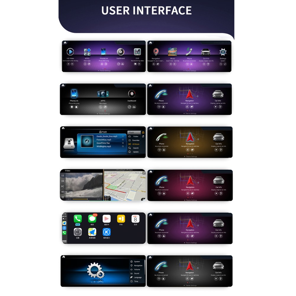 12.3''Touch Screen Display Android CarPlay For Mercedes E-Coupe W207 C207 NTG5.0