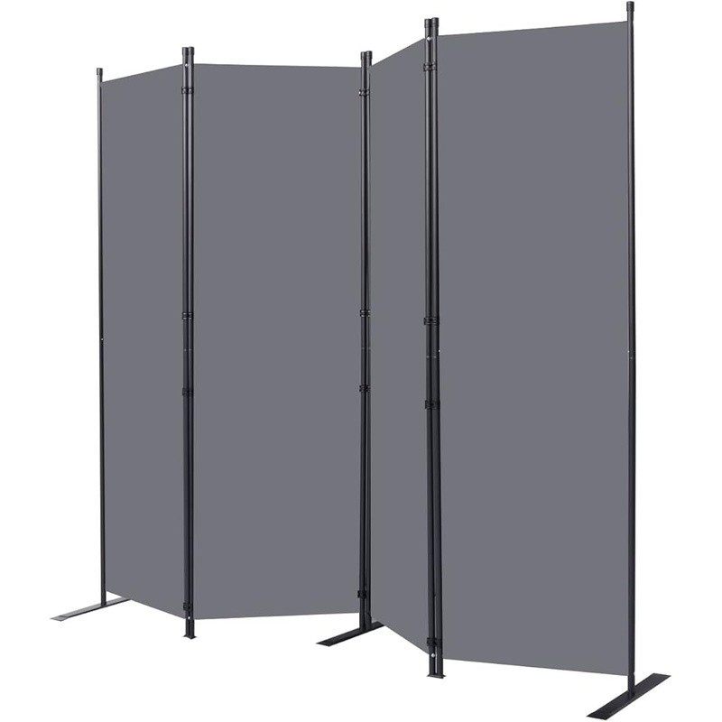 Portable Room Divider Adjustable Folding Privacy Screen Home Office Use