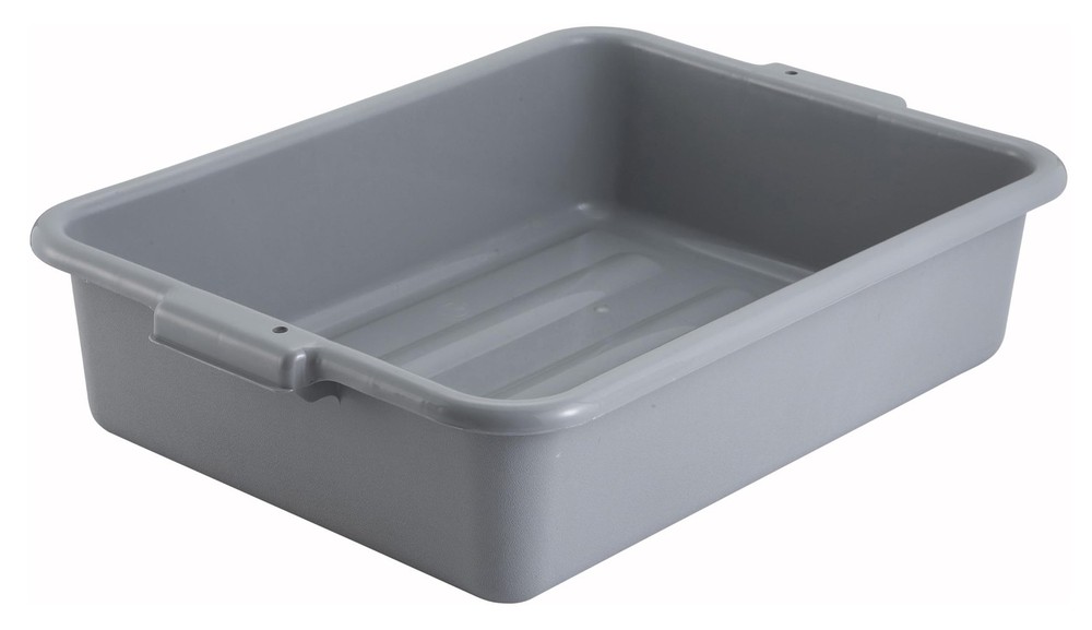 Bus Box Dish Tub for Restaurants, 5", Gray