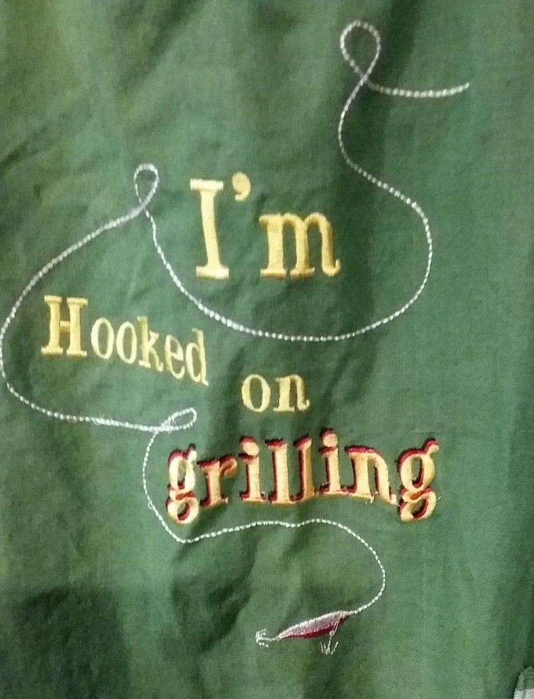 I'm Hooked on Grilling-Fishing Tackel Apron