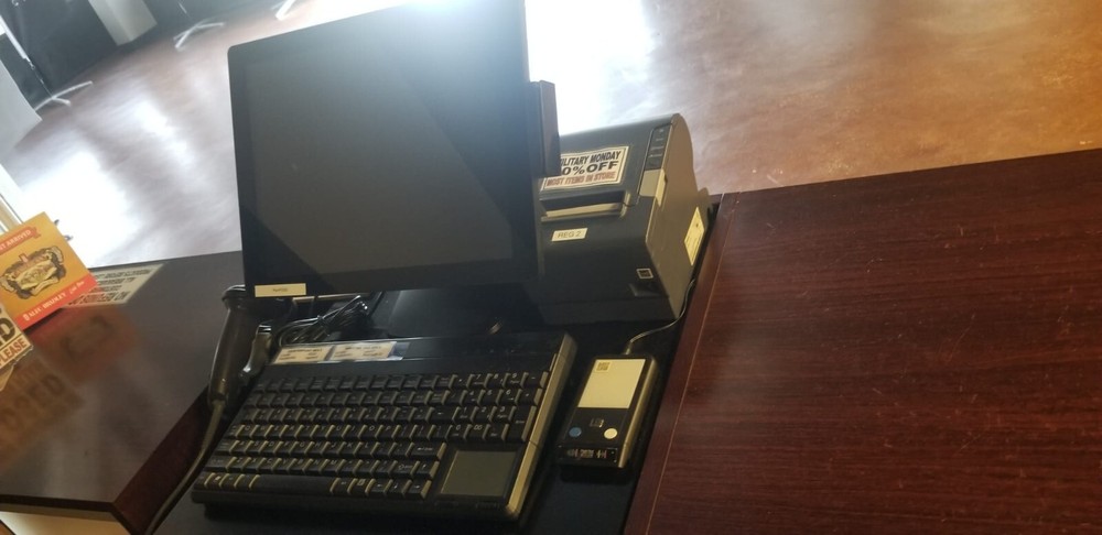 (2) NCR COUNTERPOINT POS TERMINAL SYSTEM BUNDLE - GOOD CONDITION