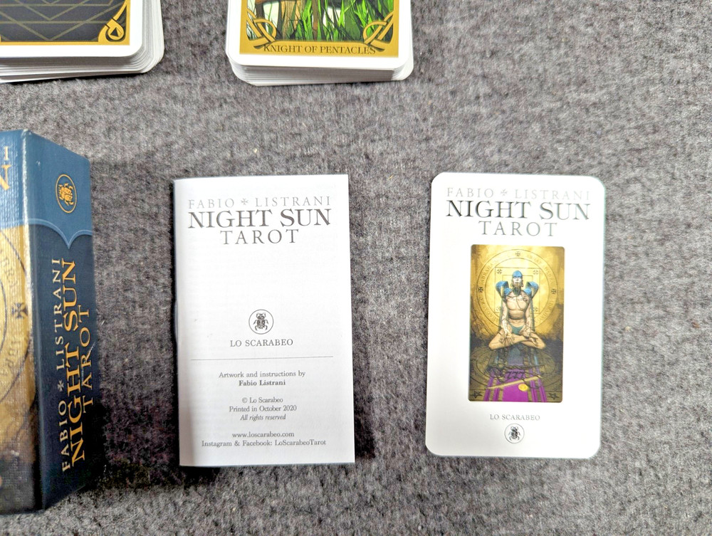 Night Sun Tarot Card Regular & Mini Deck by Fabio Listrani, Wicca, Paganism