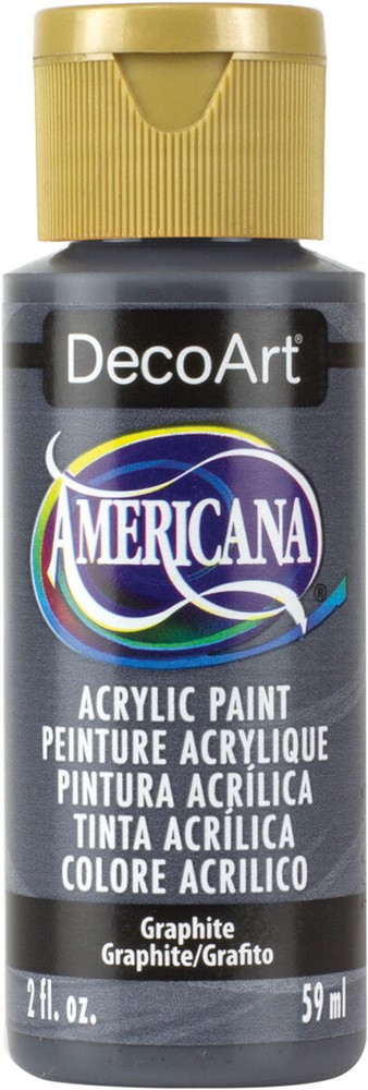 Americana Acrylic Paint 2oz Graphite - Opaque
