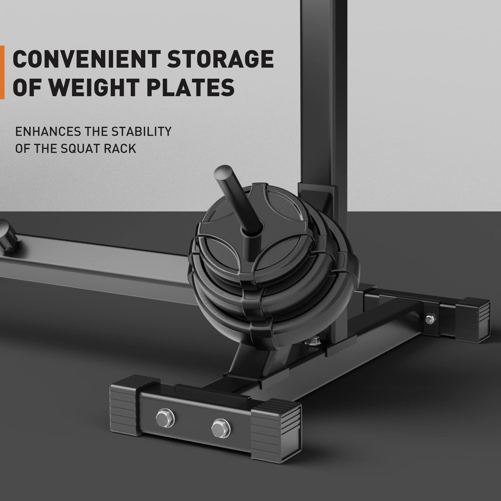 Elevens Squat Rack Stand Adjustable Bench Press Rack Barbell Rack Stand Multi...