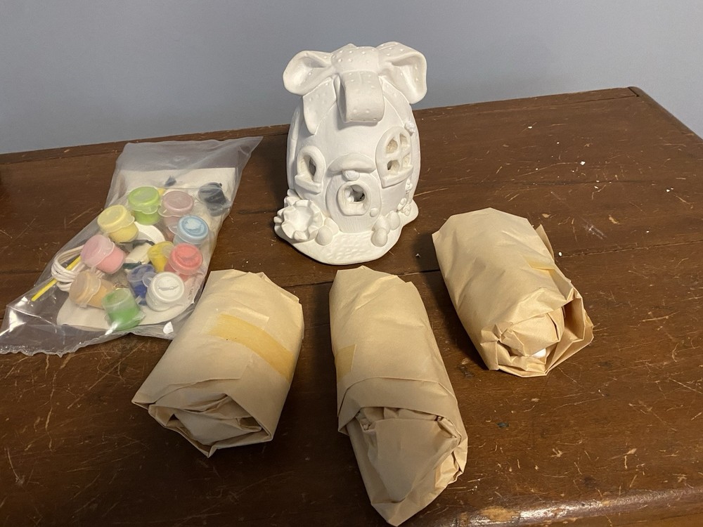 VTG California Creations EASTER EGG HOUSE SET MIB HTF COMPLETE