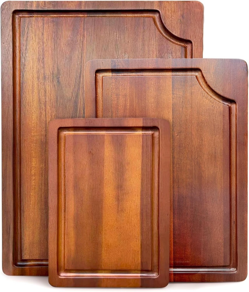 Double-Sided Acacia Wood Cutting Boards