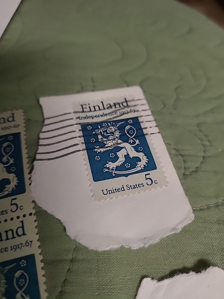 12 Stamps Finland (ENVELOPE 29)