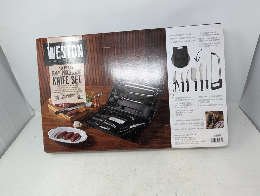 Weston 10-Piece Game Processing Knife Set w/ Case Model 83-7001-W (UR)