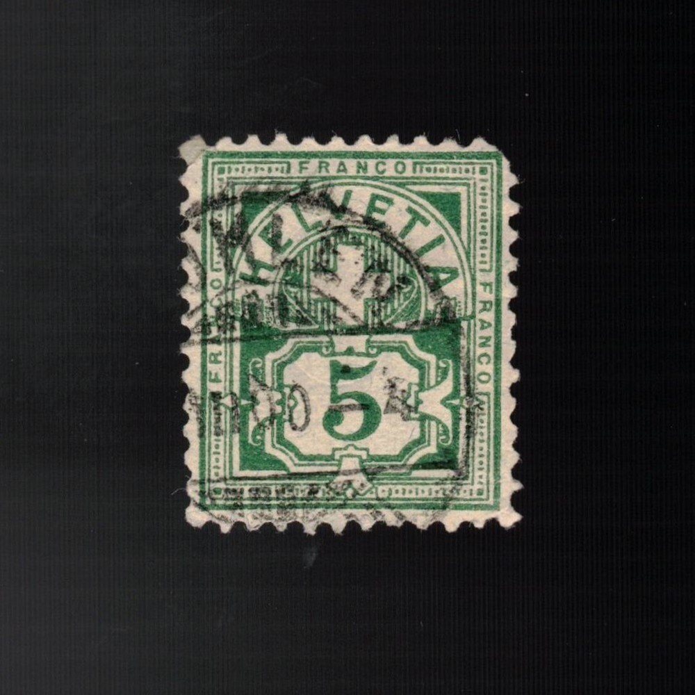 Switzerland, Scott 72, Numeral, 1882-1889, used