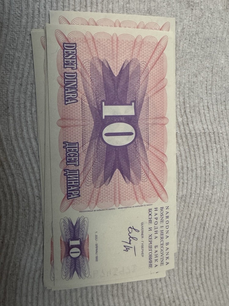 10 Dinars From Bosnia