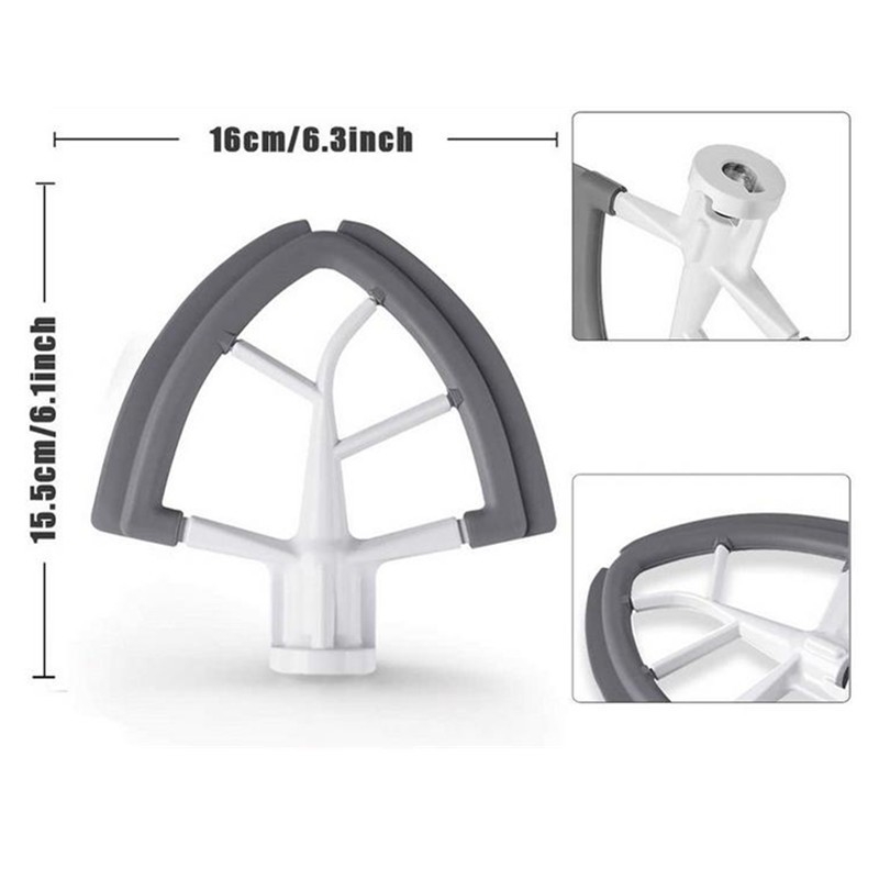 Mixer Paddle Flex Edge Beater Blade Scraper For Kitchenaid Tilt-Head 4.5-5QT c