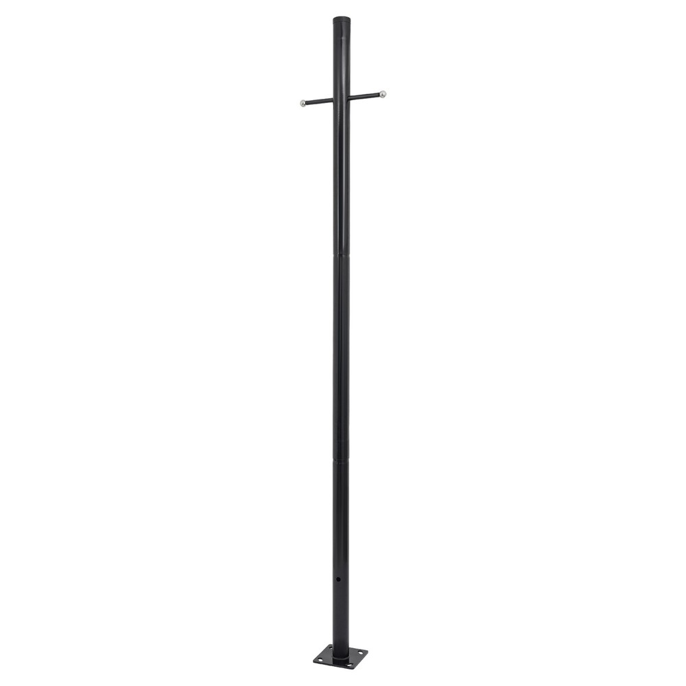 3m/9.84ft Split Street Light Pole, Outdoor Lamp Post, Black Pathway Lamp Post
