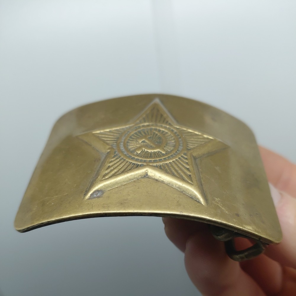 USSR Soviet Army Brass Buckle Original Vintage
