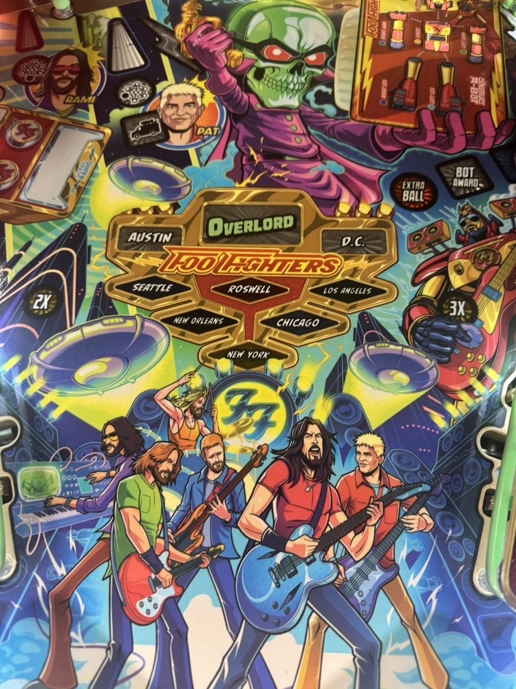 STERN FOO FIGHTERS LIMITED EDITION PINBALL MACHINE LOADED LE 2023