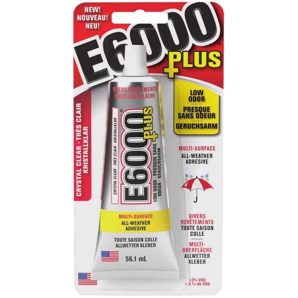 Bond Anything Permanently - E6000 Plus Clear Waterproof Glue 56.1ml