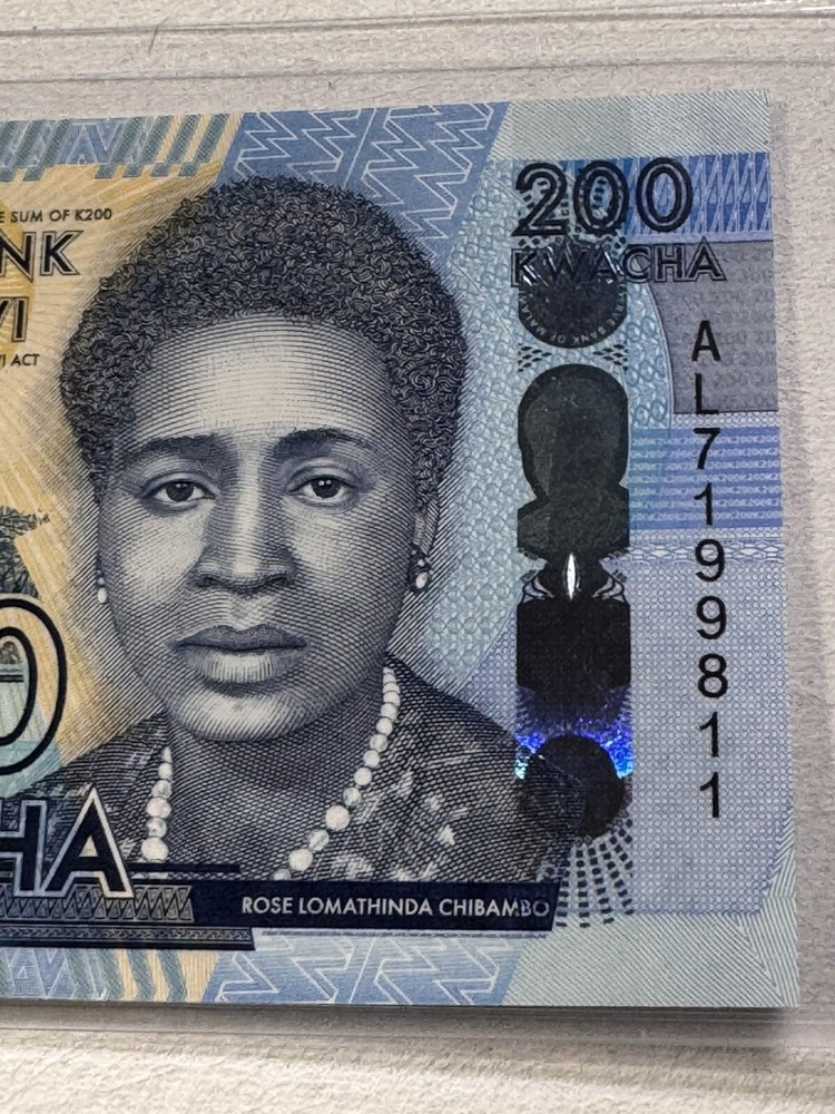 2016 Malawi 200 Kwacha P# 65a