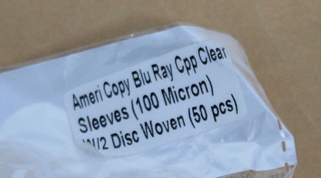 1000 Double Sided Ameri Copy Blu Ray CPP Clear Sleeves W/2 Disc Woven