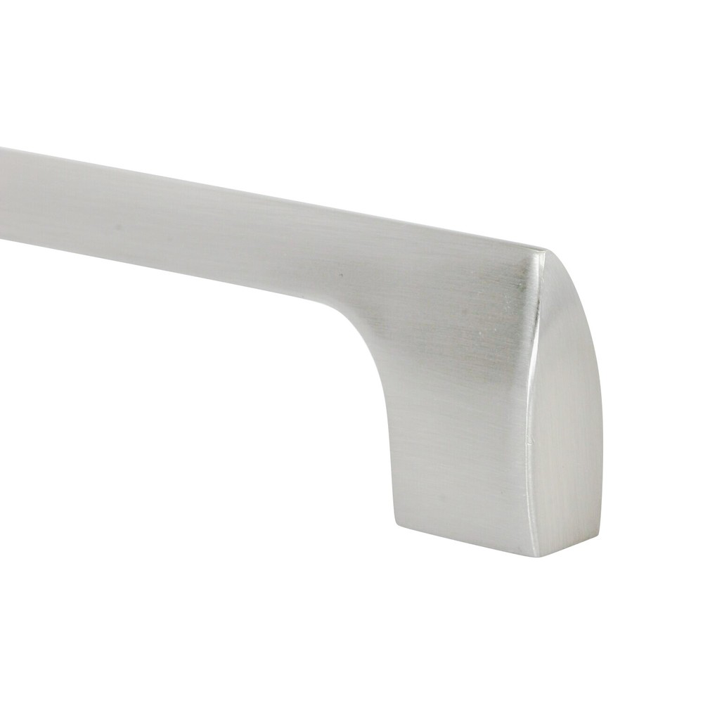 10x Modern Point 5-1/32" Brushed Nickel Kitchen Cabinet Pull Handle P418128BN