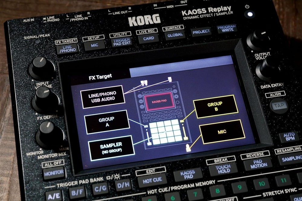 KORG KAOSS Replay Dynamic Effect / Sampler All-in-One DJ Performance