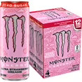 Monster Strawberry Dreams Zero Sugar 12 oz 4 Pack