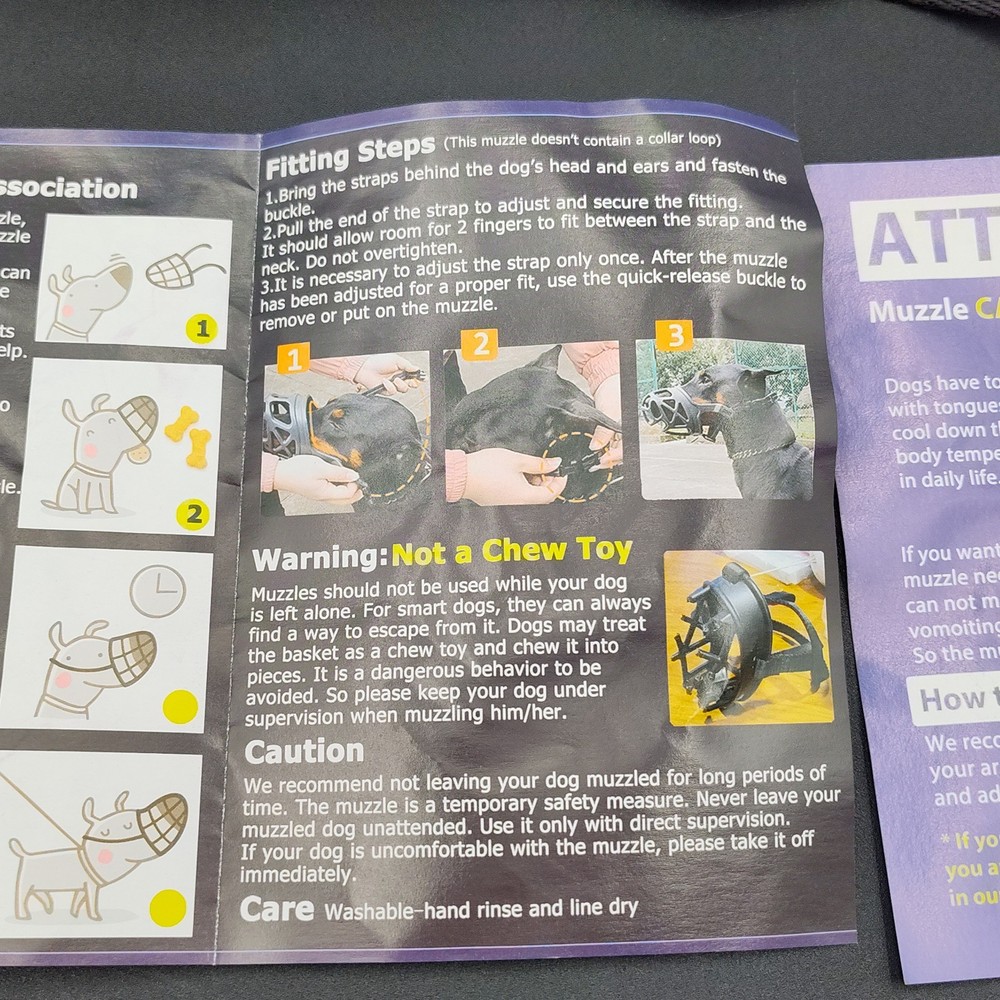 ✅Barkless Dog Muzzle Cage Basket Blocks Biting Chewing Scavenging Humane 🆕📸👀