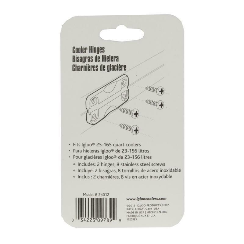 Igloo Cooler Hinges for Ice Chests White 2-Pack 24012