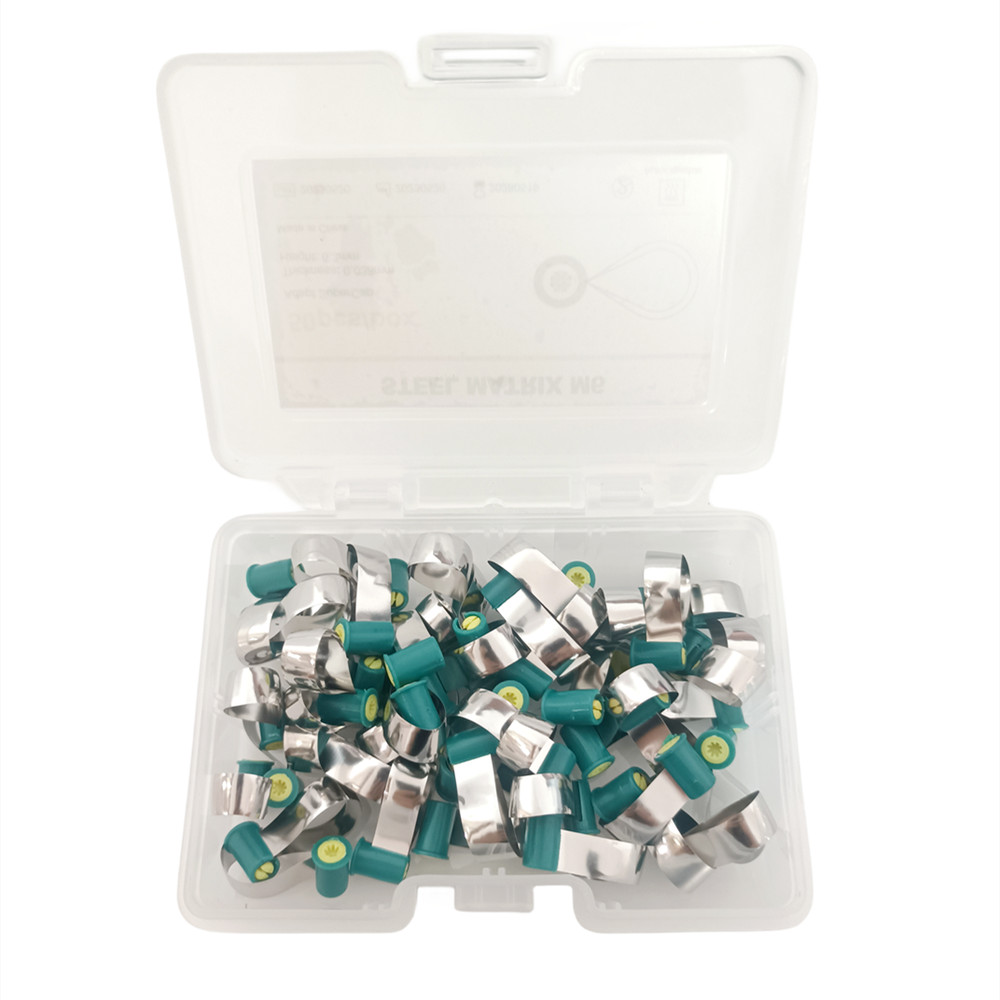 Dental Matrix Bands 0.038mm Double-Side Contoured Matrices Anatomically Shape