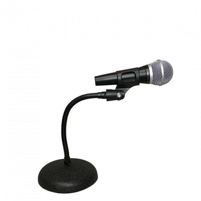Pro X Gooseneck Desktop Microphone Stand With 6" Round Base