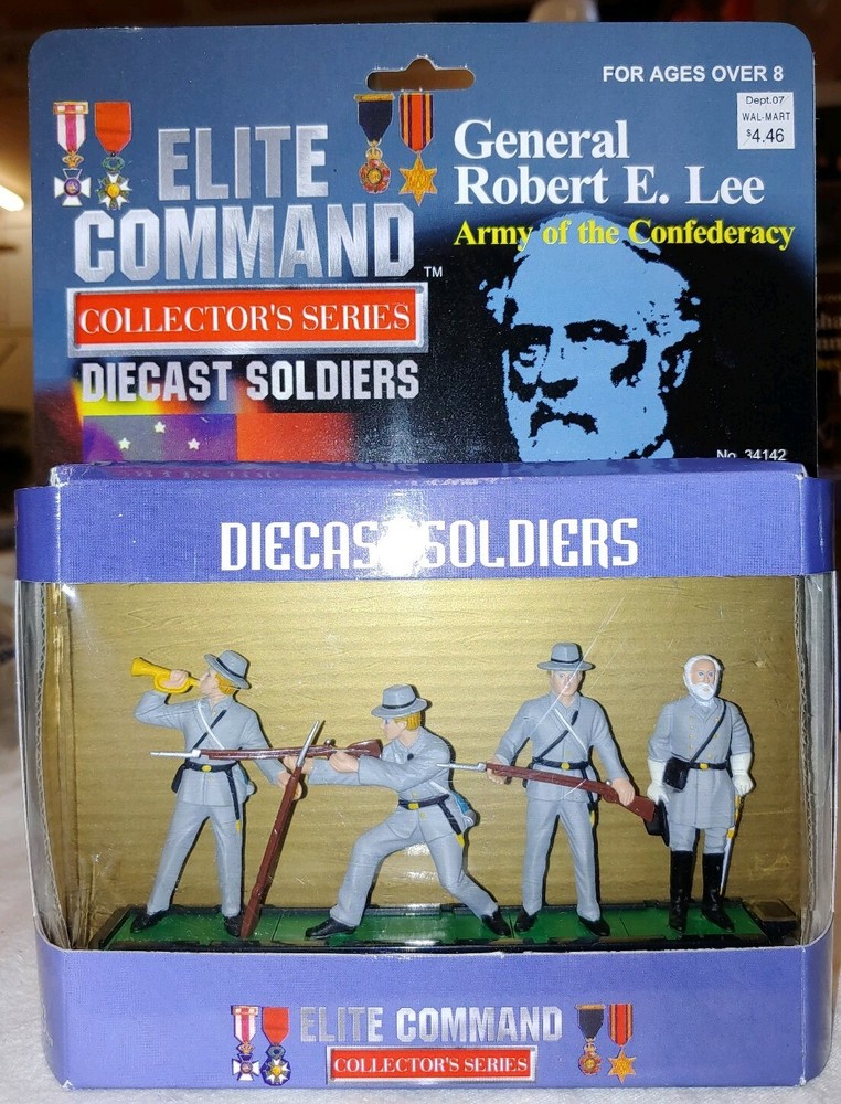 ELITE COMMAND, DIECAST ARMY, ROBERT E. LEE, W/Soldiers. Confederacy 🌟NIB🌟 (9C)