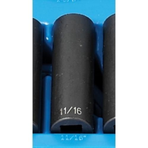 Grey Pneumatic 2122D 1/2" Drive X 11/16" Deep - 12 Point Socket