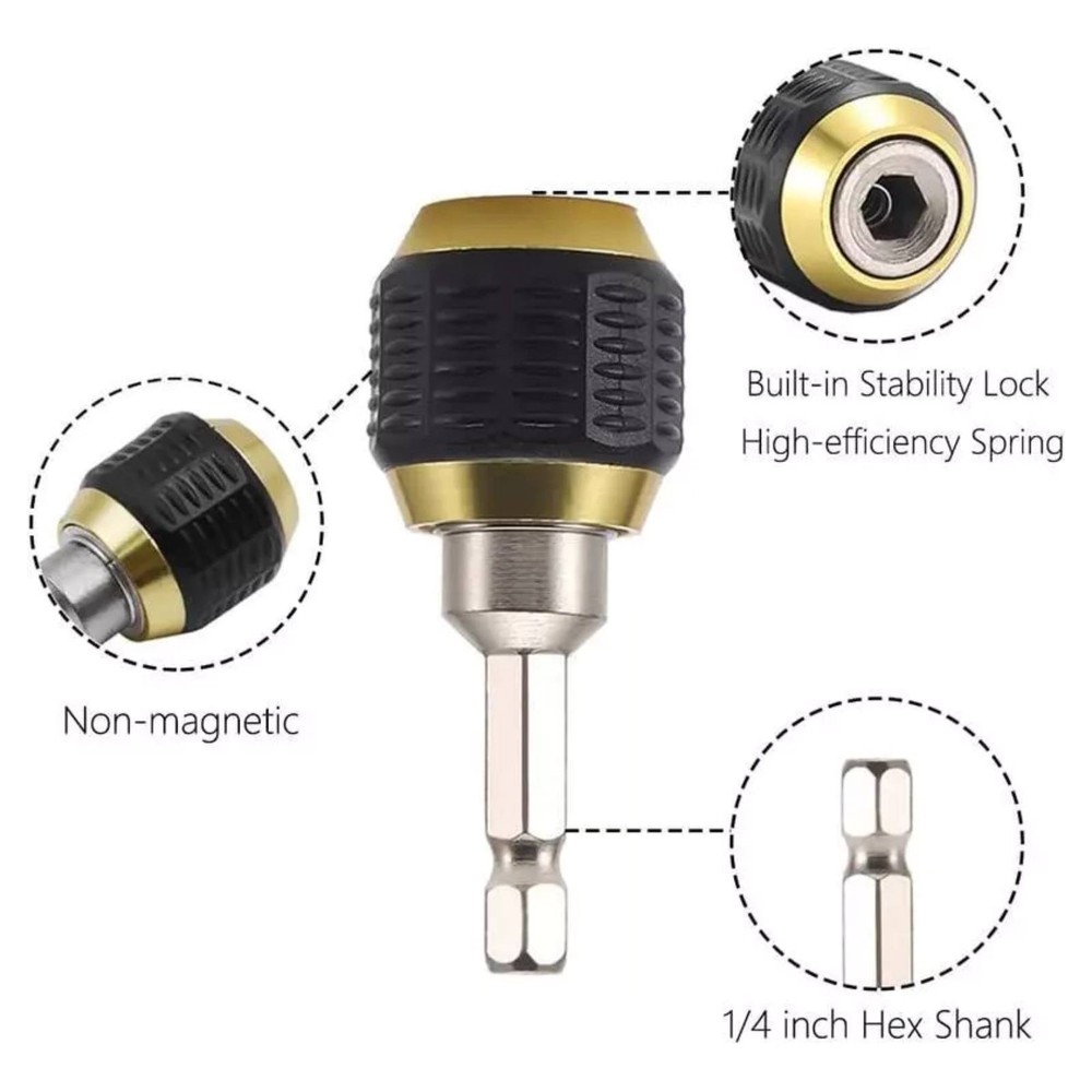1/4" Hex Shank Quick Release Drill Bit Holder Extension Tool For Screwdriver
