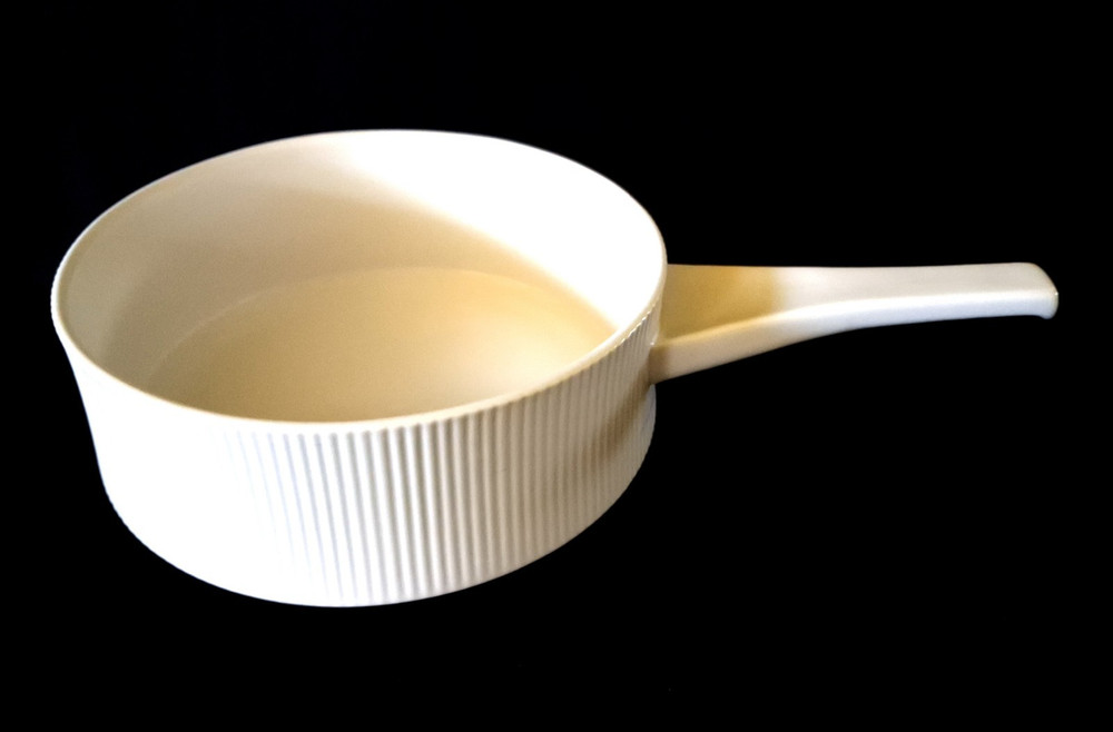 Cordalite EASTERLING Ribbed Ceramic Pan Pot With Handle MCM Germany 7.5"
