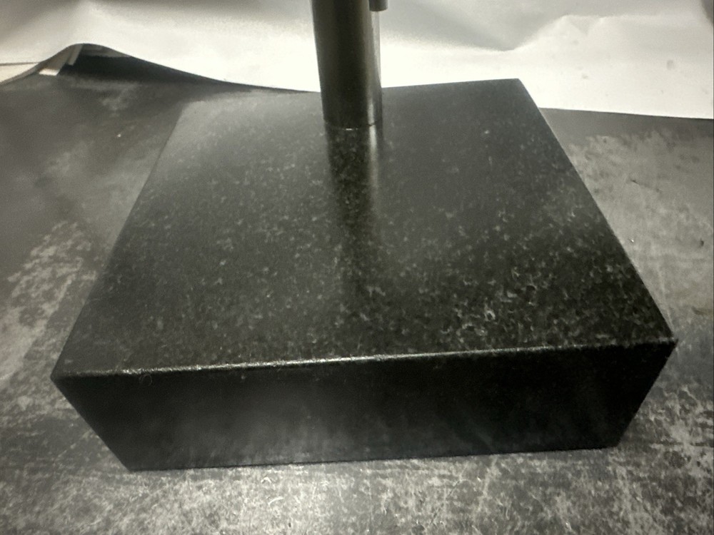 Fowler Indicator With 6” X 6” X 2” Granite Base Plate (Inducator Needs Battery)