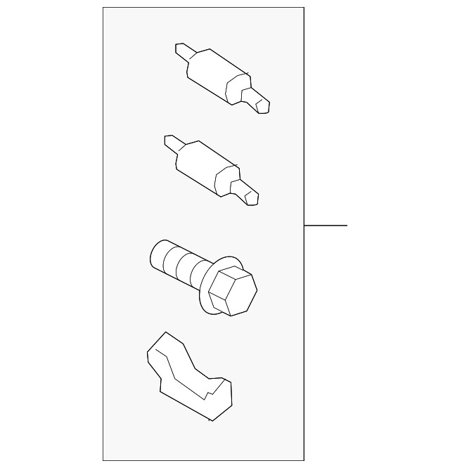 Genuine Volkswagen Support Spring Hardware Kit 5QN-898-955