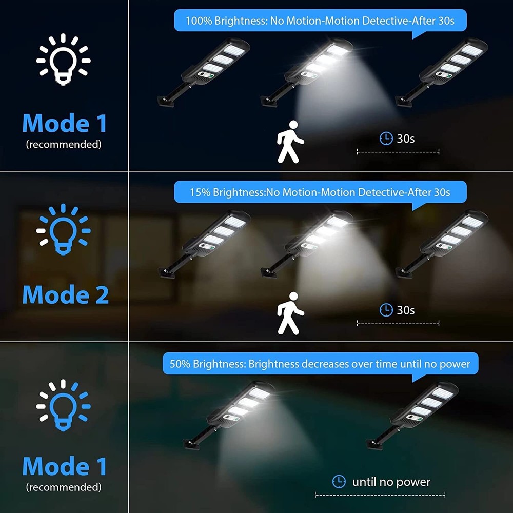 4 Pack LED Solar Lights Outdoor with Remote 6000K 213LED Solar Motion Sensor