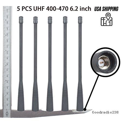 5x ATU-6D UHF 6.2 inch Antenna Compatible with VX400 VX410 VX414 Handheld Radio