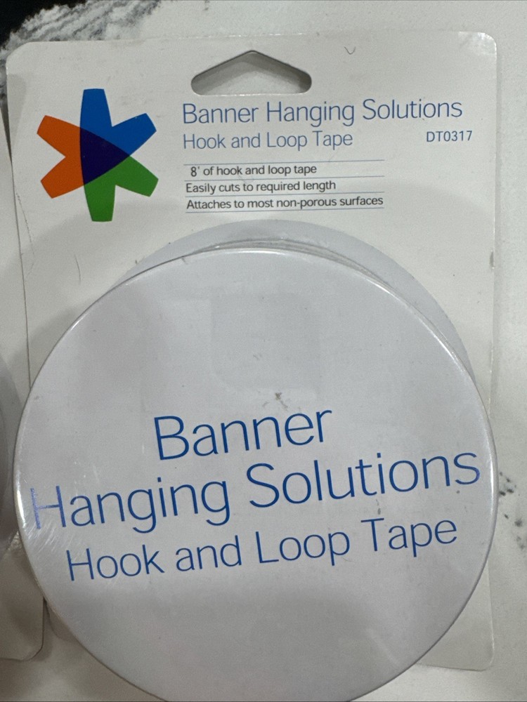 FedEx Kinkos Banner Hanging Hook & Loop Tape Two Packs 8’ Each