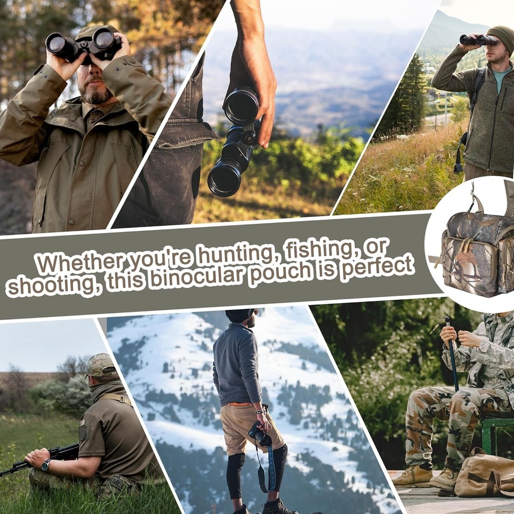 Binocular Harness Chest Pack, Bino Case with Rangefinder Pouch, Binocular Harnes