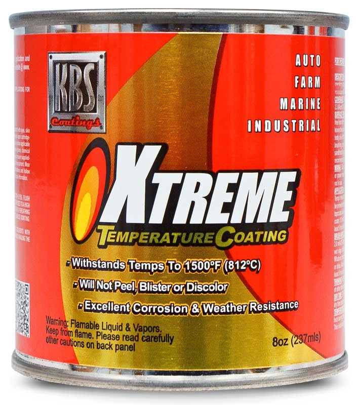 KBS XTC Xtreme Temperature Coating; Half Pint (8 oz); Jet Black
