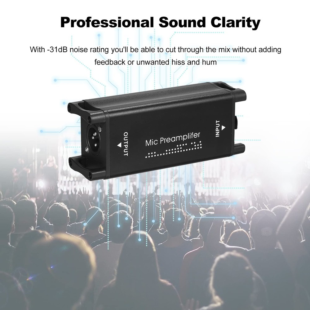 Mic Preamp, Microphone Preamp Audio Microphone Preamp Preamplifier Home Audio...