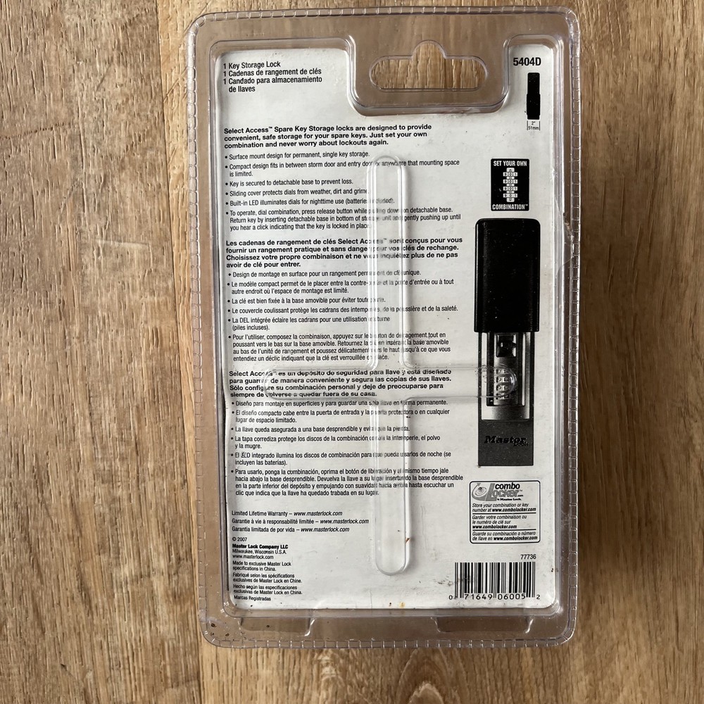 Master Lock Key Lock Box 5404D Wall Mounted Security Heavy Duty - New