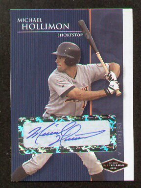 Michael Hollimon signed autograph auto Just Minors Card