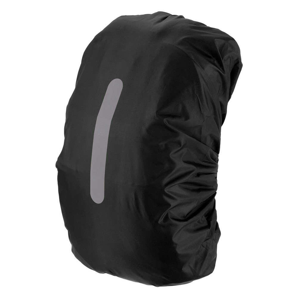 75L-85L Backpack Rain Cover with A Vertical Reflective Strap [Black]