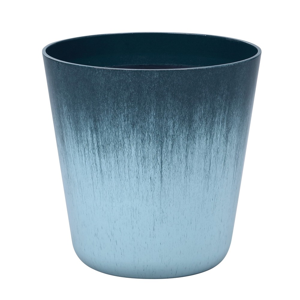 Esmeralda Teal Round Planter 12"