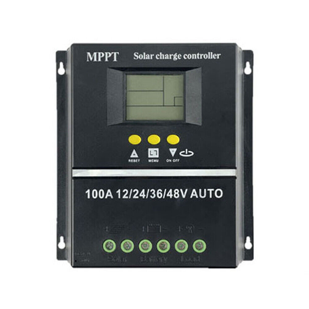 100A MPPT Solar Panel Charge Controller 12V/24V/36V/48V PV Battery Regulator LCD