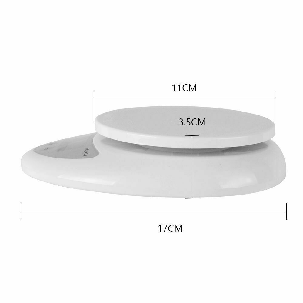 LCD Digital Kitchen Scale 11LBS Electronic Weight Diet Food Balance