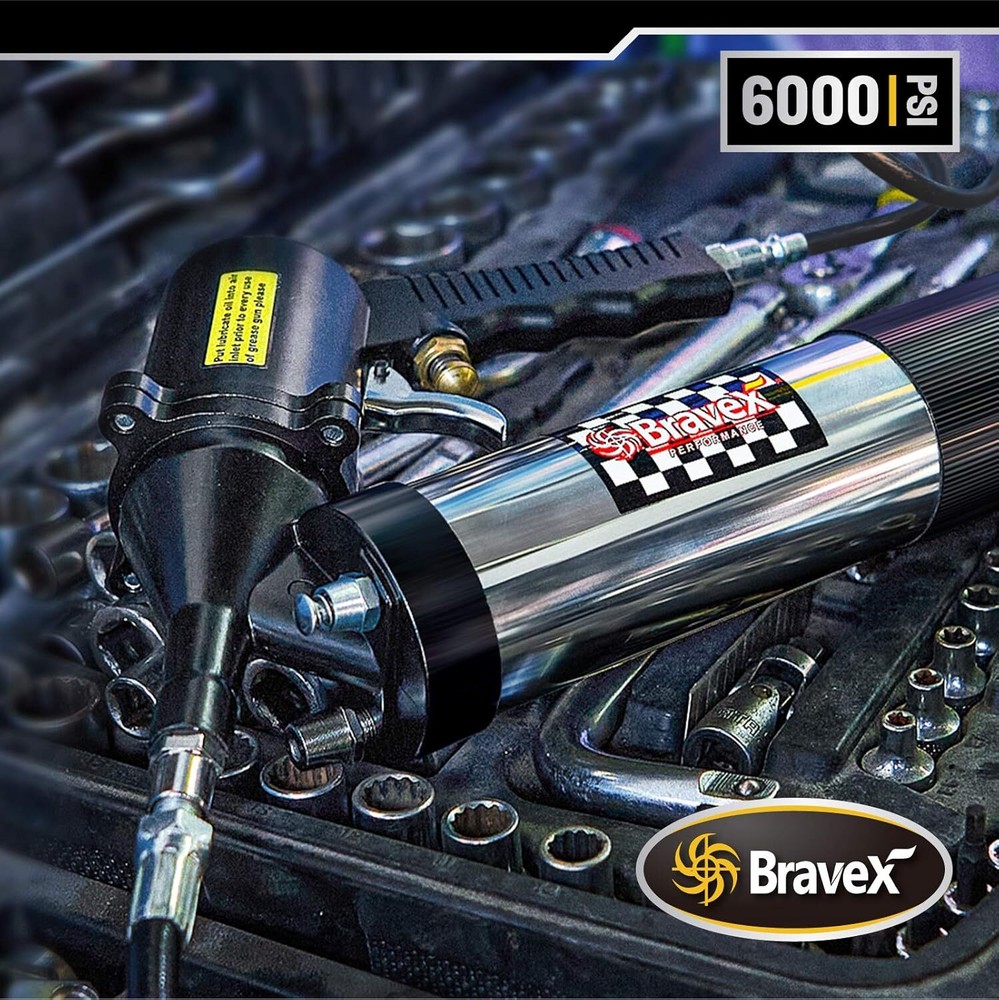 Air Operated Grease Gun 14oz Automatic Continuous Cycle Pneumatic